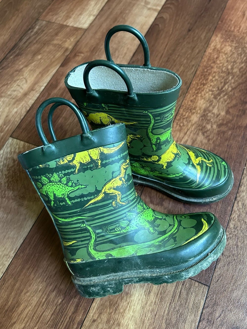 Western Chief Green Dinosaur Rain Boots for Kids